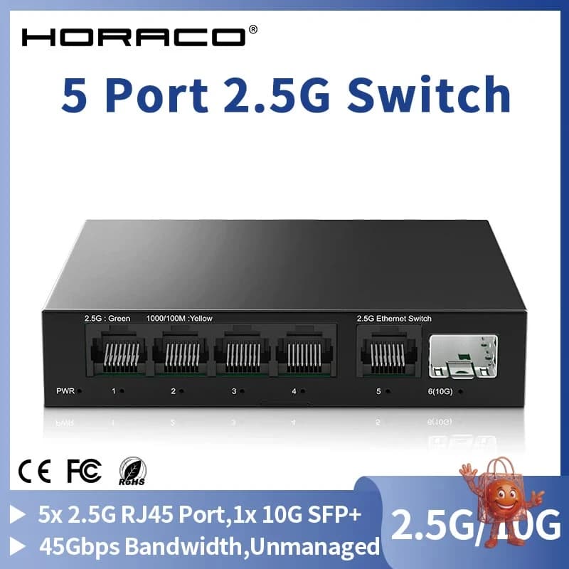 2.5GbE Switch with 10Gb SFP+: Real Performance for $23