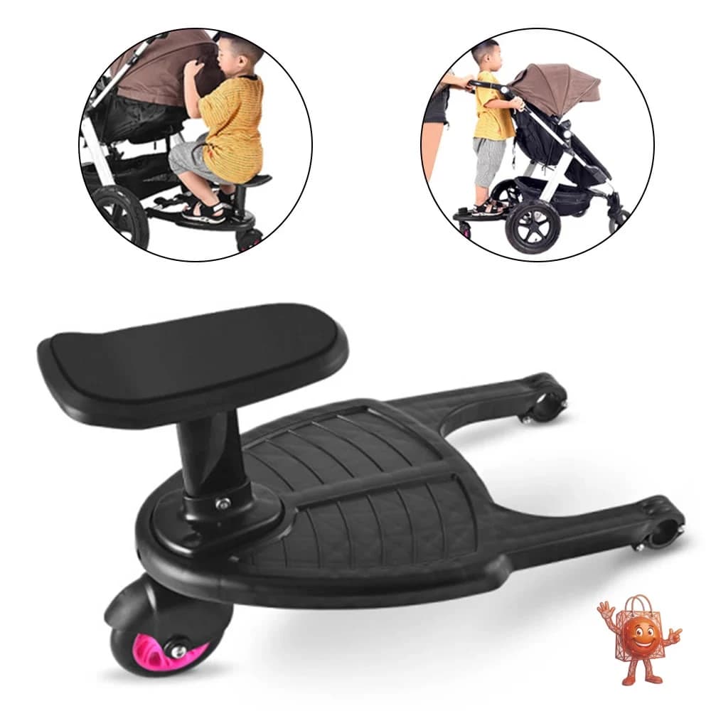 Universal Stroller Board with Seat: Game-Changer for 2+ Kids