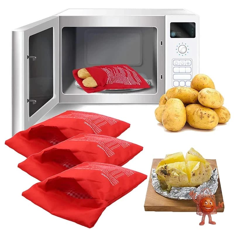 Bolsa para Papas al Microondas: Papas Perfectas en 4 Minutos