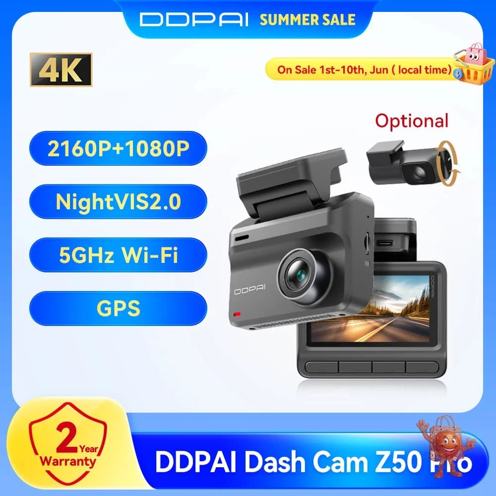 DDPAI Z50 Pro: בדקתי את מצלמת הרכב 4K הזאת - התוצאות