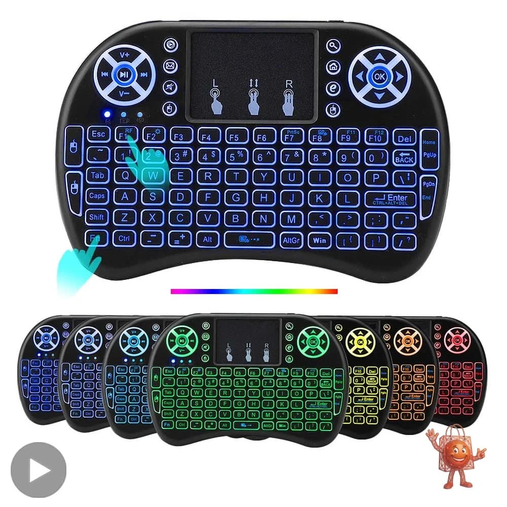 Mini Teclado Inalambrico RGB con Touchpad - La Solucion Perfecta
