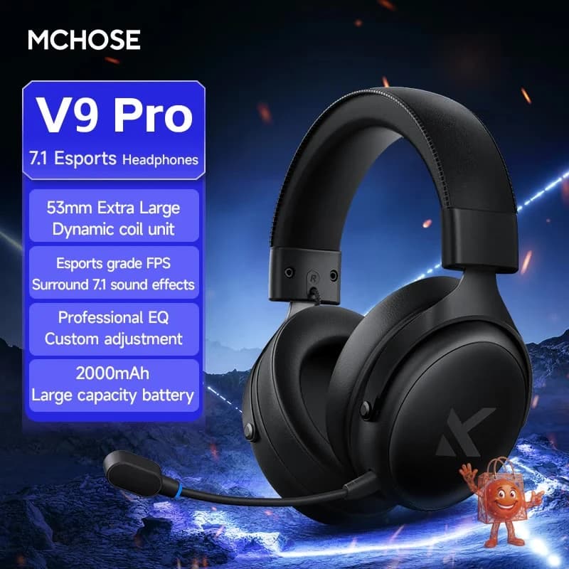 MCHOSE V9 Pro: האם אוזניות גיימינג ב-₪197 יכולות להיות טובות?