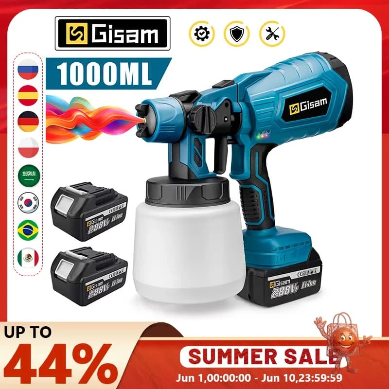 אקדח צבע אלחוטי 1000 מ"ל למקיטה 18V - בדיקה מעמיקה