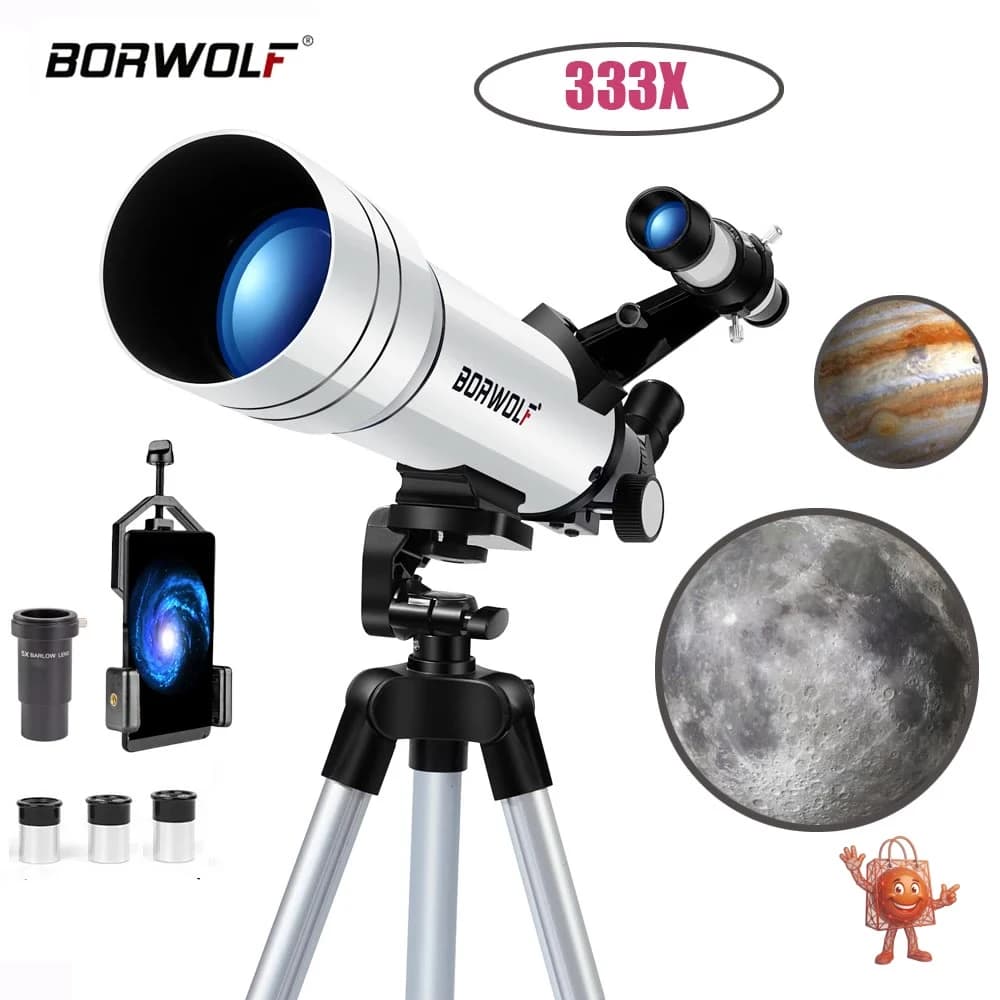 Telescopio BORWOLF 70400 a €60: ¿Vale la pena?