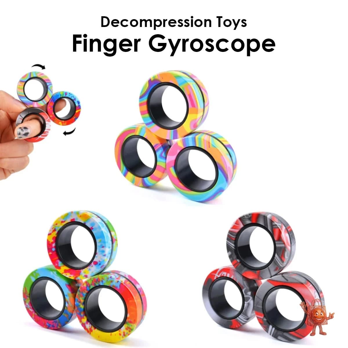 3 anillos fidget magnéticos por €2 — ¿Vale la pena?