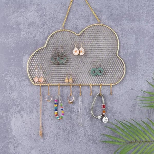 Hanging Jewelry Organizer Cloud Shape