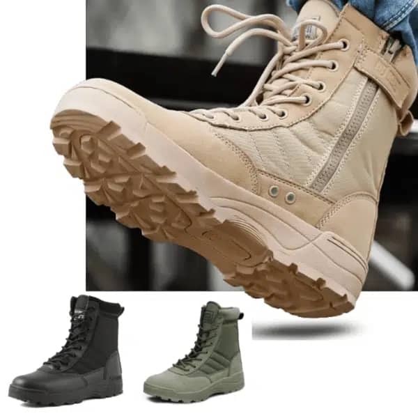 Botas de tobillo tácticas para hombre Camo