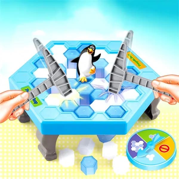 Juego de sombras con el pingüino