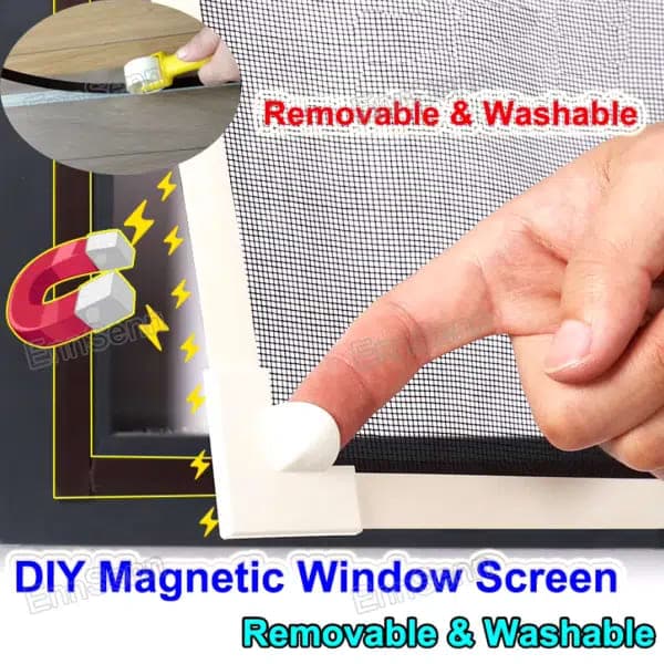 Magnetic Window Screen Mosquito Net – Insect Protection