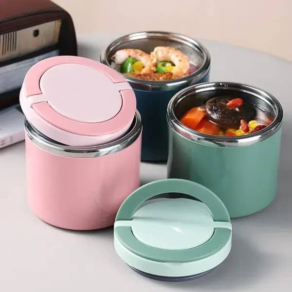 Stainless Steel Vacuum Insulated Food Thermos Jar 630/1000ml