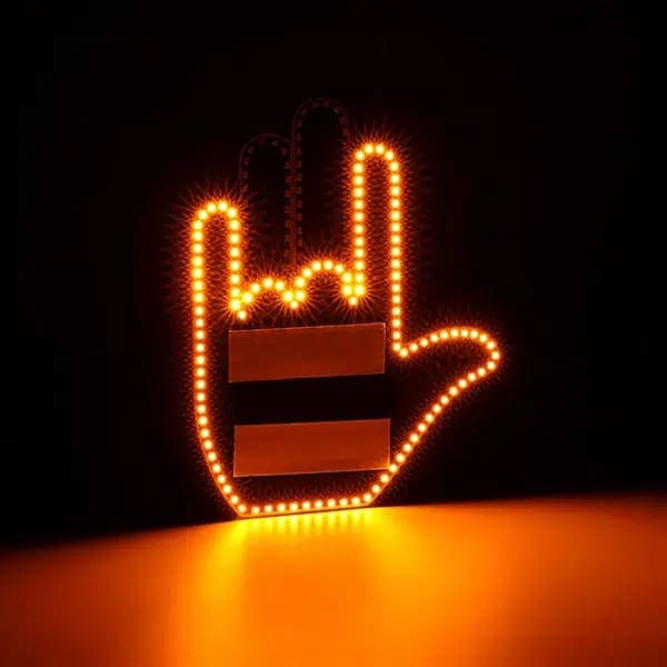 Funny Finger Light for Car with Remote Control
