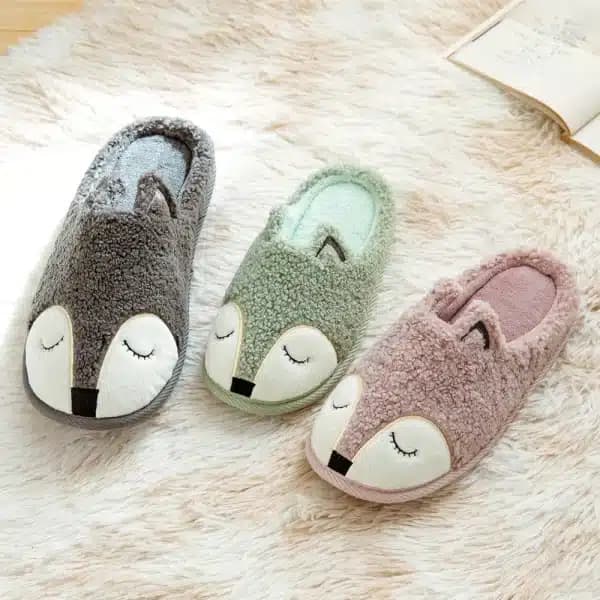 Women's Fuzzy House Slippers