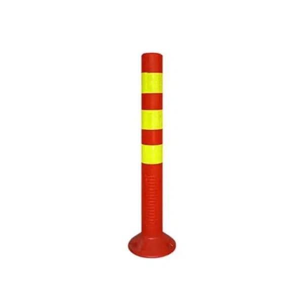 Elastic Safety Bollard with Reflector