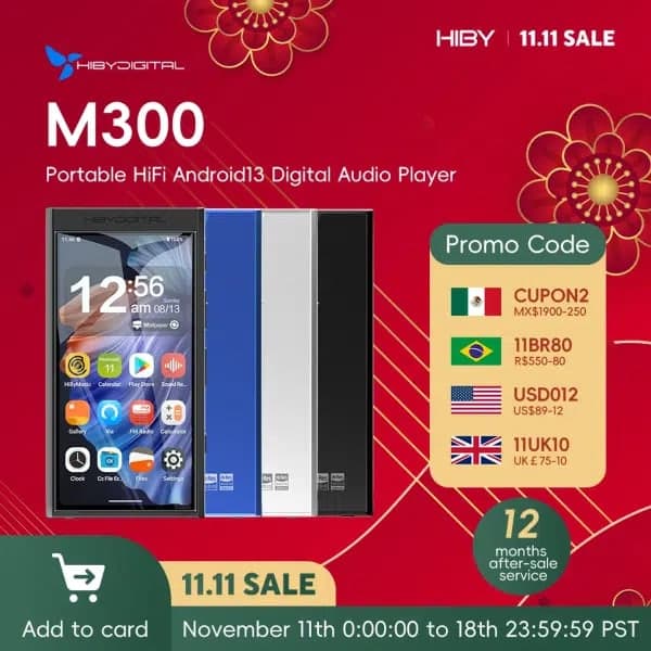 Hiby M300 Portable Music Player