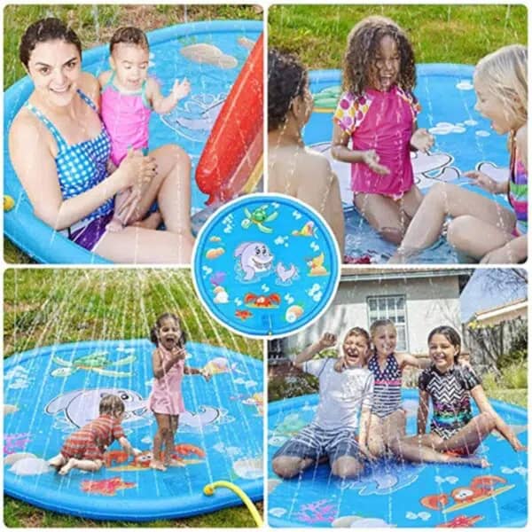 שטיח משחק מתנפח משפריץ מים