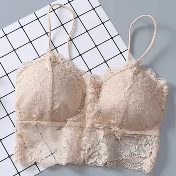 Sexy Lace Wireless Bra for Women with Hollow Design