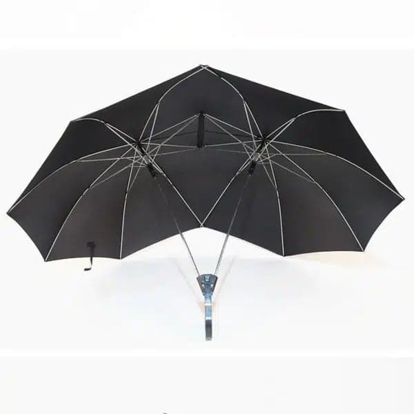 ארוך ידית Windproof שני אדם מטרייה גדולה לזוגות