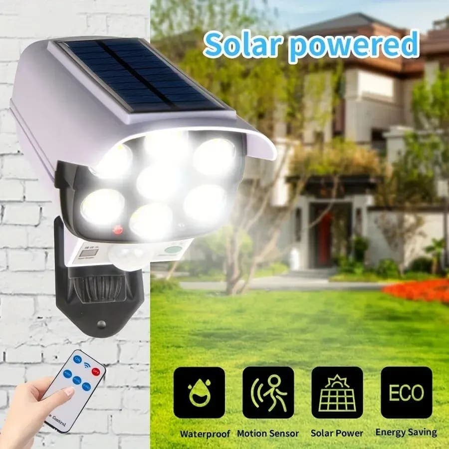 Solar Motion Sensor Light with Fake Security Camera: Honest Review