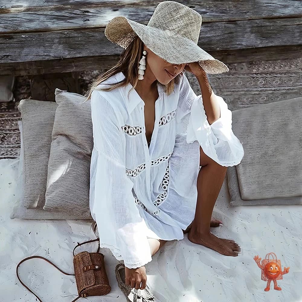 Túnica Boho Blanca: La Salida de Playa que Necesitas Este Verano