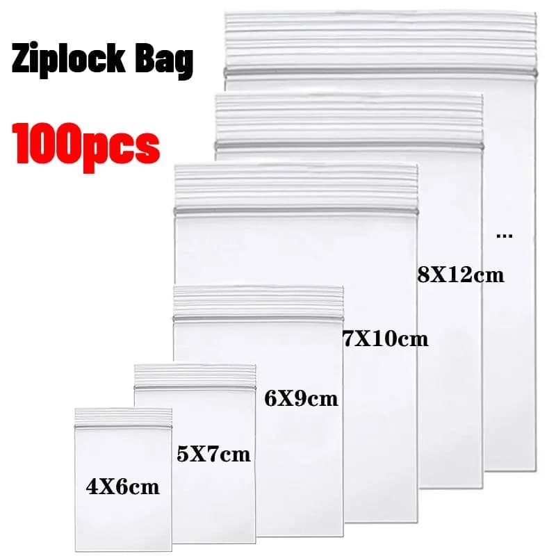 100 bolsas zip transparentes por menos de €2: ¿valen la pena?