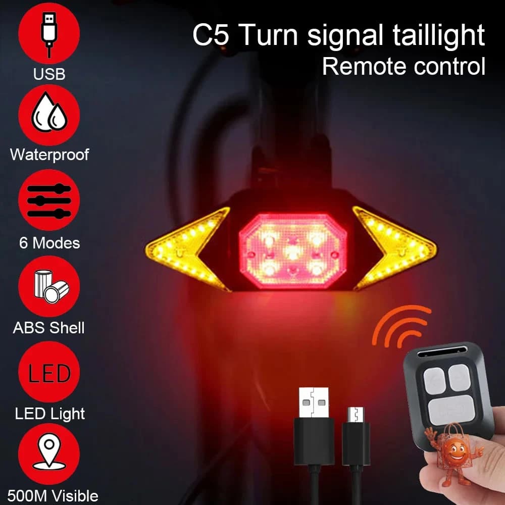 Wireless Bike Turn Signal Light Review - Worth $13?