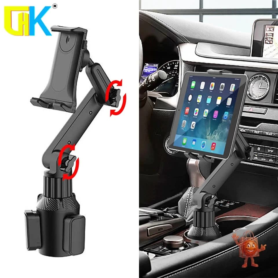Soporte 360° para tablet en auto: probé el que cabe en portavasos