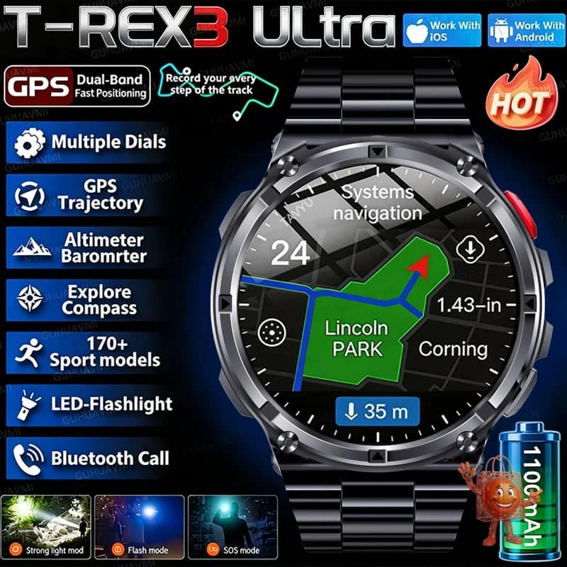 T-Rex3 Pro: El smartwatch militar que probé en mis rutas extremas