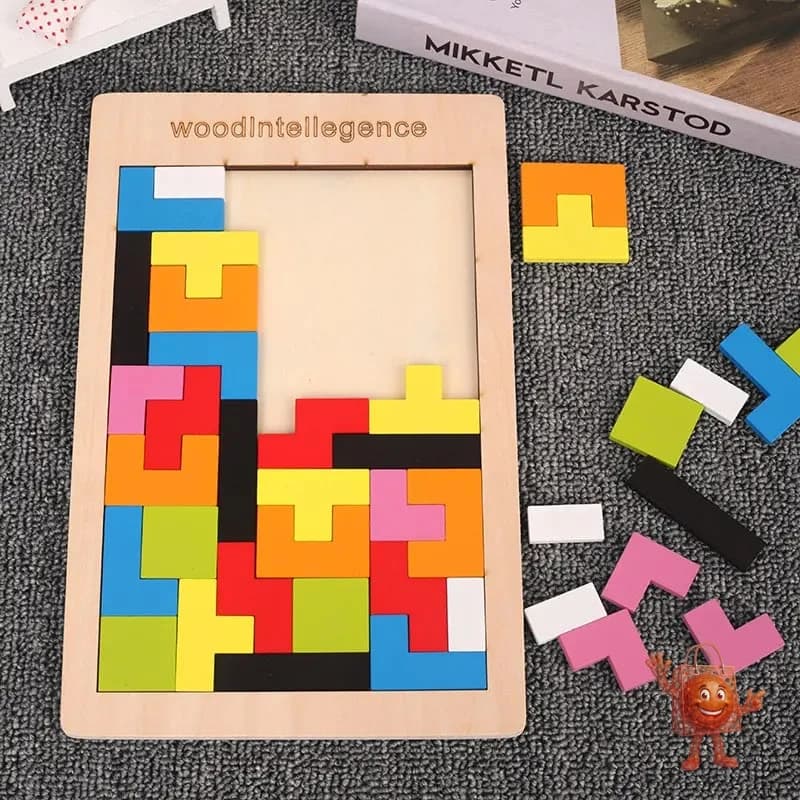 Puzzle de Madera que Desarrolla la Logica Infantil por Solo €3.13