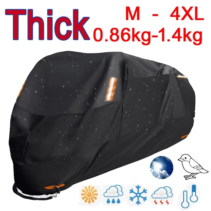 כיסוי אופנוע 300D: בדקתי אם זה שווה ב-₪105