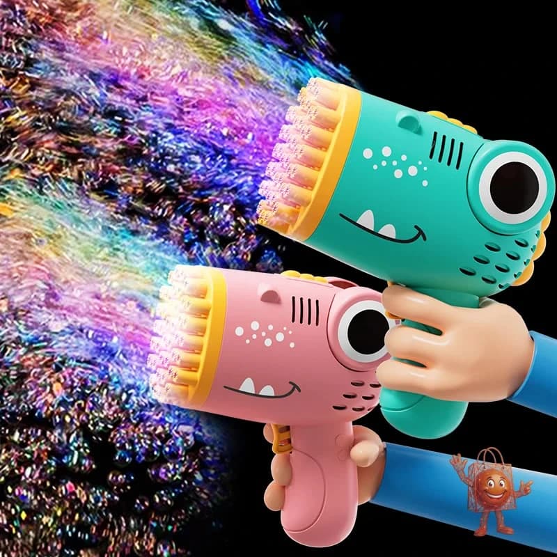 Pistola de burbujas dinosaurio: ¿vale la pena a €4?