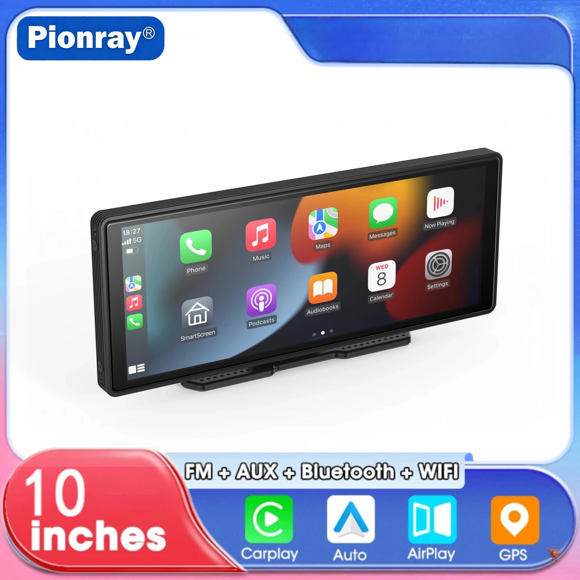 מסך מולטימדיה 10 אינץ' עם CarPlay אלחוטי ב-₪189 — שווה?