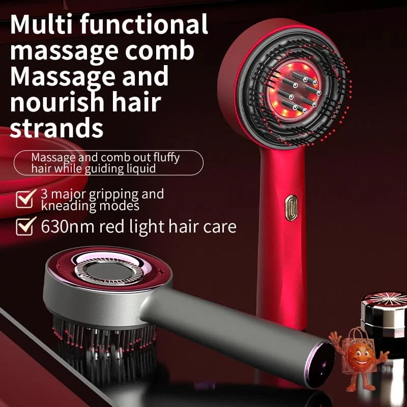 Peine masajeador con luz roja para el cabello: ¿Vale €17?