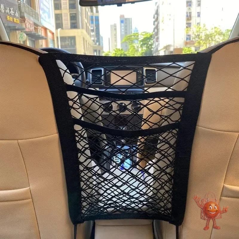 Red organizadora para el asiento trasero del auto: ¿vale $4?